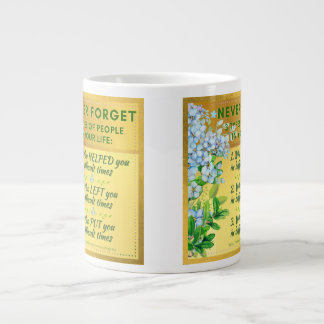 Vergessen Sie nie Inspiration Jumbo-Tasse