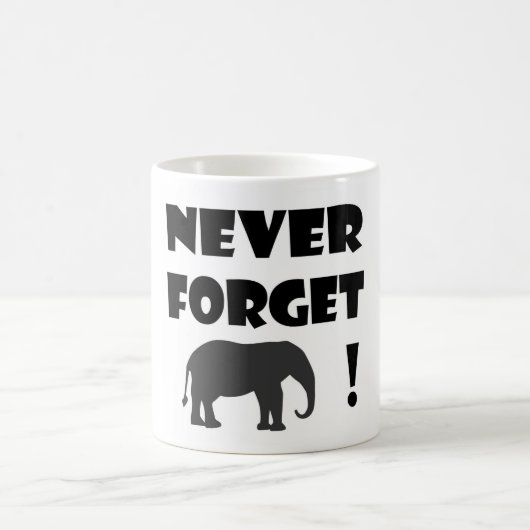 vergessen Sie nie klassische Tasse (Mittel)