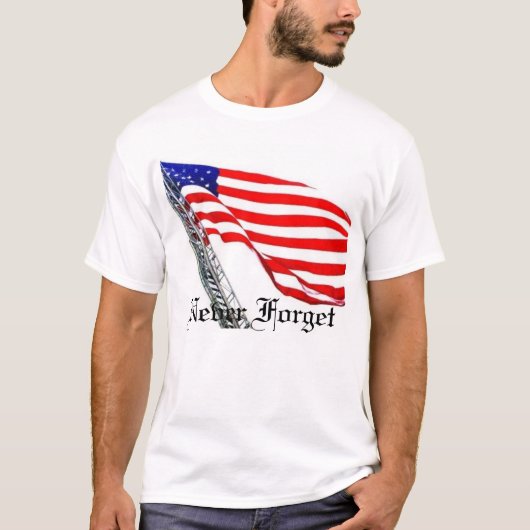 Vergessen Sie nie Leiter-Flagge T-Shirt (Vorderseite)