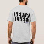 Vergessen Sie nie Mitteilungs-T - Shirt (Rückseite)