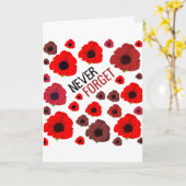 Vergessen Sie nie, Mohnblume Blume Karte (Gelbe Blume)