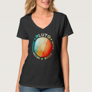 Vergessen Sie nie Pluto Funny Retro Planet Space S T-Shirt