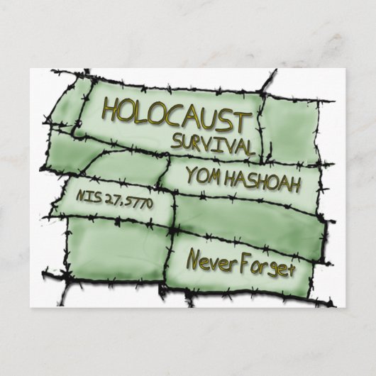 Vergessen Sie nie Postkarte (Vorderseite)