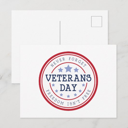 Vergessen Sie nie Postkarte (Vorne/Hinten)