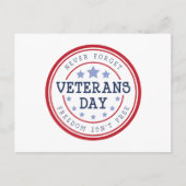 Vergessen Sie nie Postkarte (Vorderseite)