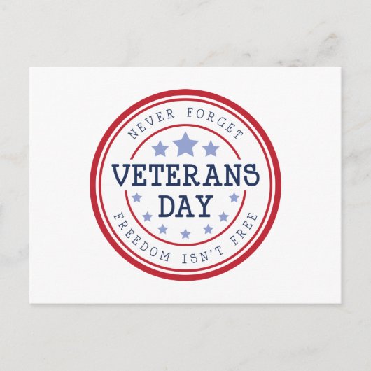 Vergessen Sie nie Postkarte (Vorderseite)