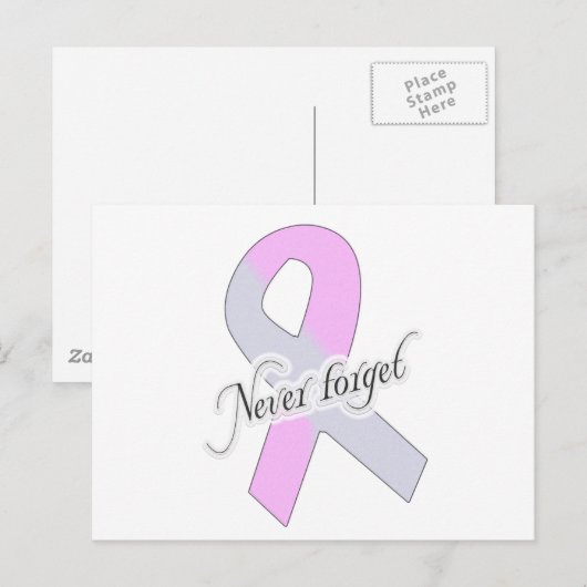 Vergessen Sie nie Postkarte (Vorne/Hinten)