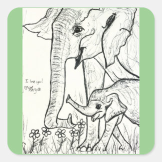 Vergessen Sie nie Quadratischer Aufkleber