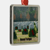 Vergessen Sie nie Silbernes Ornament (Rechts)