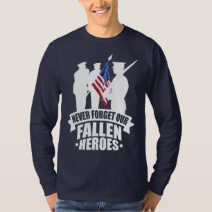 Vergessen Sie nie unsere gefallenen Soldaten T-Shirt