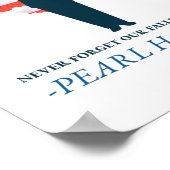 Vergessen Sie nie unseren gefallenen Heroes Pearl  Poster (Ecke)