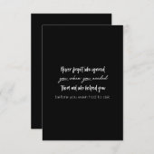 Vergessen Sie nie, wer Sie ignoriert hat, wenn Sie Dankeskarte (Vorne/Hinten)