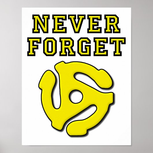 Vergessen Sie niemals 45 lustige Poster (Vorne)