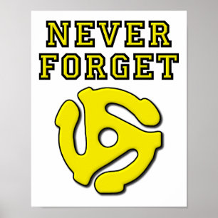 Vergessen Sie niemals 45 Lustiges Poster