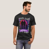 Vergessen Sie niemals Alzheimer's Awareness Retro T-Shirt (Vorne ganz)