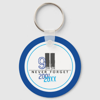 Vergessen Sie niemals Blue 911 World Trade Center Schlüsselanhänger
