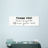 Vergessen Sie niemals Dankeschön Banner (Messeveranstaltung)