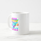 Vergessen Sie niemals das Papierflugzeug Kaffeetasse (Vorderseite Links)