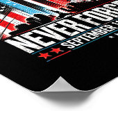 Vergessen Sie niemals den 11. September 2001 Geden Poster (Ecke)