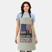 Vergessen Sie niemals den 11. September 2001 Geden Schürze (Getragen)