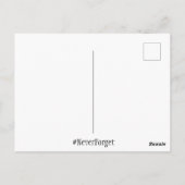 Vergessen Sie niemals den 11. September Postkarte (Rückseite)