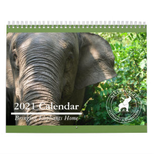 Vergessen Sie niemals den Kalender der Elephant Fo