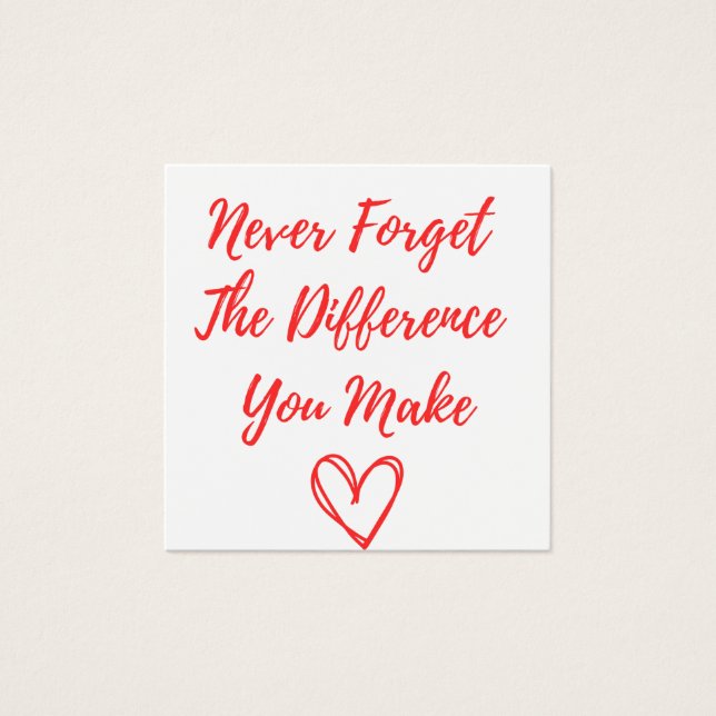 Vergessen Sie niemals den Unterschied, den Sie mac (Vorderseite)