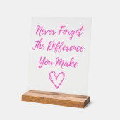 Vergessen Sie niemals den Unterschied, den Sie mac Acrylschild (Winkel)