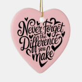 Vergessen Sie niemals den Unterschied, den Sie mac Keramik Ornament (Rechts)