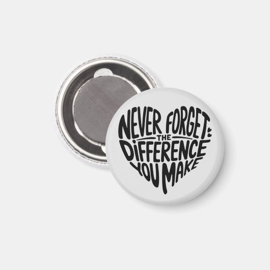 Vergessen Sie niemals den Unterschied, den Sie mac Magnet (Vorderseite/Rückseite)