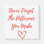 Vergessen Sie niemals den Unterschied, den Sie mac Magnet (Vorne)