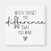 Vergessen Sie niemals den Unterschied, den Sie mac Magnet (Vorne)