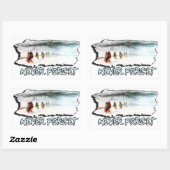 Vergessen Sie niemals den Weg der Tränen Rechteckiger Aufkleber (Blatt)