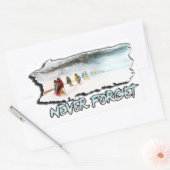 Vergessen Sie niemals den Weg der Tränen Rechteckiger Aufkleber (Umschlag)