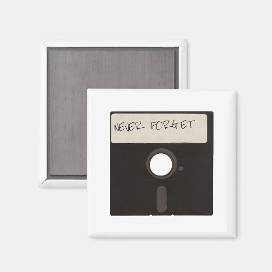 Vergessen Sie niemals die Disketten des Computers Magnet (Vorderseite/Rückseite)