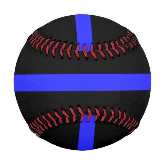 Vergessen Sie niemals die dünne blaue Linie Baseball (Vorderseite)