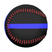 Vergessen Sie niemals die dünne blaue Linie Baseball (Vorderseite Links)