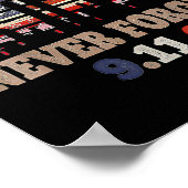 Vergessen Sie niemals die Gedenkfeier zum 21. Jubi Poster (Ecke)