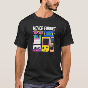 Vergessen Sie niemals die Musik des Vintagen Diske T-Shirt