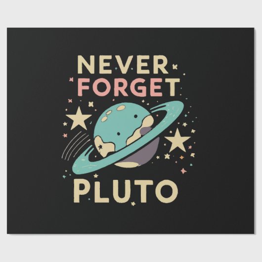 Vergessen Sie niemals die Weltraumwissenschaft Geschenkpapier (Flach)