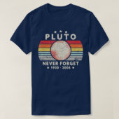 Vergessen Sie niemals Pluto Shirt Retro Style Funn (Design vorne)
