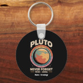 Vergessen Sie Pluto 1930-2006 Funny Retro Space Schlüsselanhänger (Vorderseite)