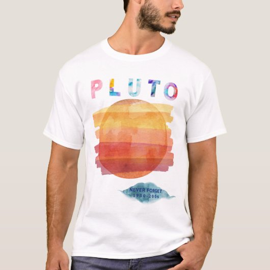 Vergessen Sie Pluto nie, Pluto-Enthusiast T-Shirt (Vorderseite)