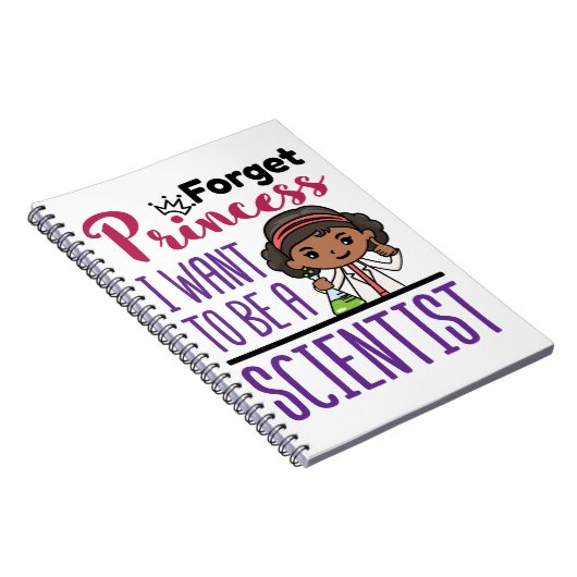 Vergessen Sie Princess Scientist Girl American Notizblock (Rechte Seite)