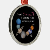 Vergessen Sie Prinzessin - Astrophysiker Silbernes Ornament (Rechts)