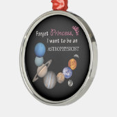 Vergessen Sie Prinzessin - Astrophysiker Silbernes Ornament (Links)