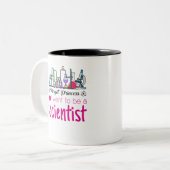 Vergessen Sie Prinzessin, die ich als Wissenschaft Zweifarbige Tasse (Vorderseite Links)