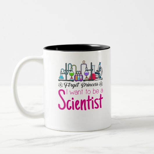 Vergessen Sie Prinzessin, die ich als Wissenschaft Zweifarbige Tasse (Links)