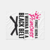 Vergessen Sie, Prinzessin zu sein, werde ich ein s Fleecedecke (Vorderseite (Horizontal))