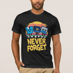 Vergessen Sie Retro Graffiti T - Shirt nie